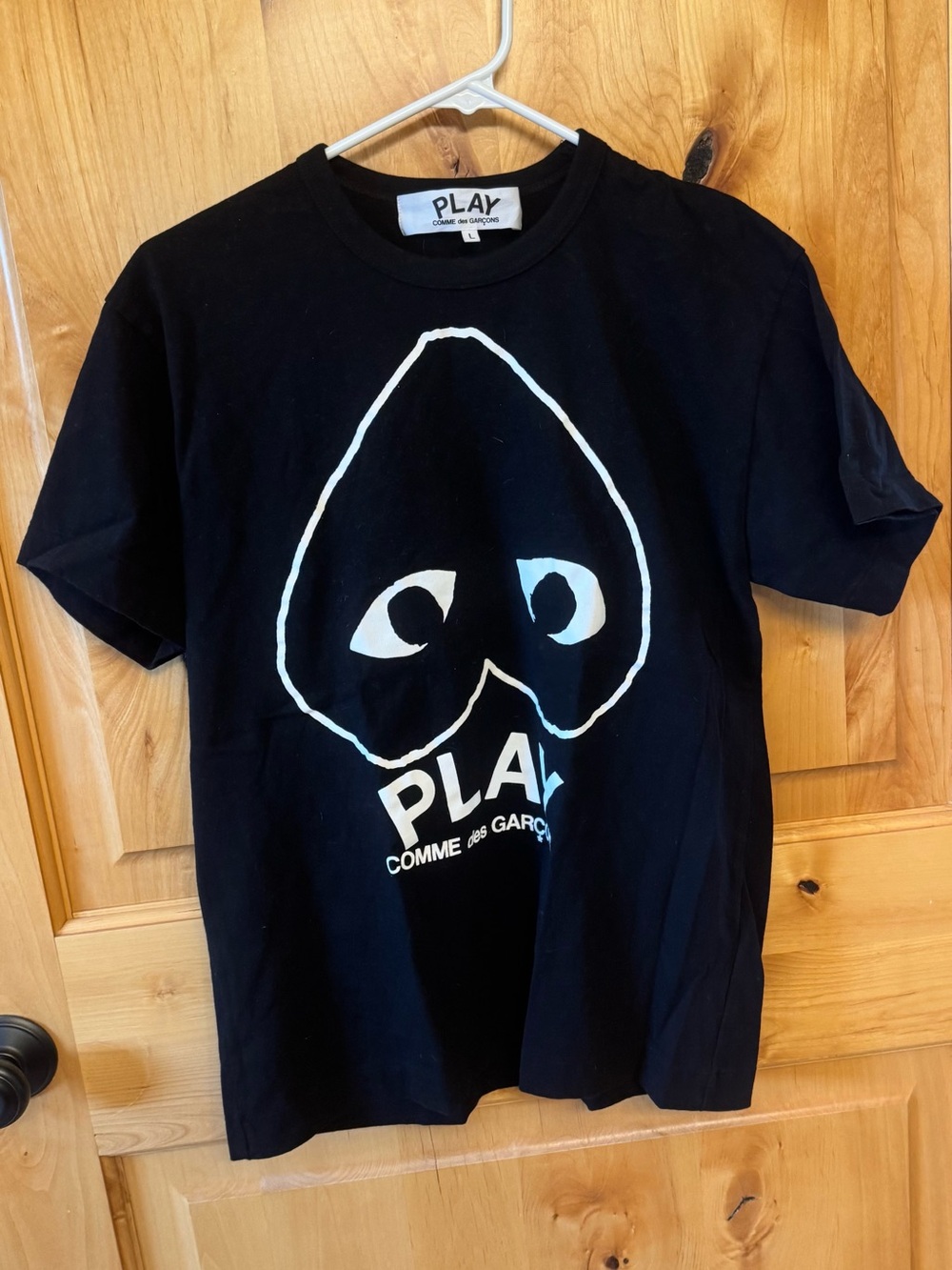 PLAY Comme des Garçons Black Graphic Mens T-Shirt